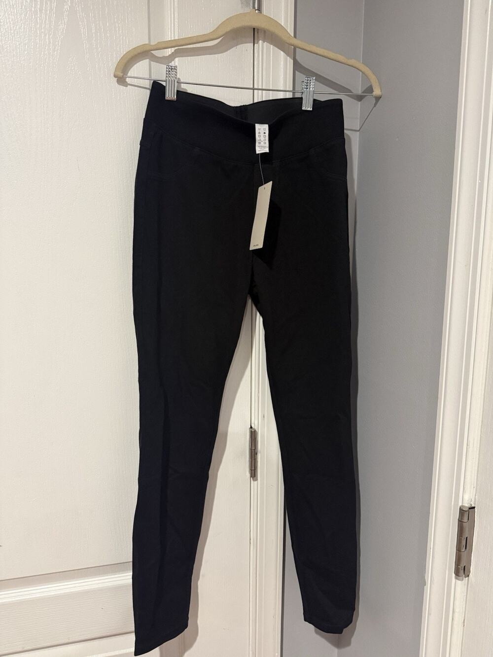 NWT Halara Flex™ High Waisted Pocket Denim Casual Leggings /Jeggings Black Small